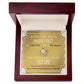 Wife-Golden Ticket Love Knot Necklace