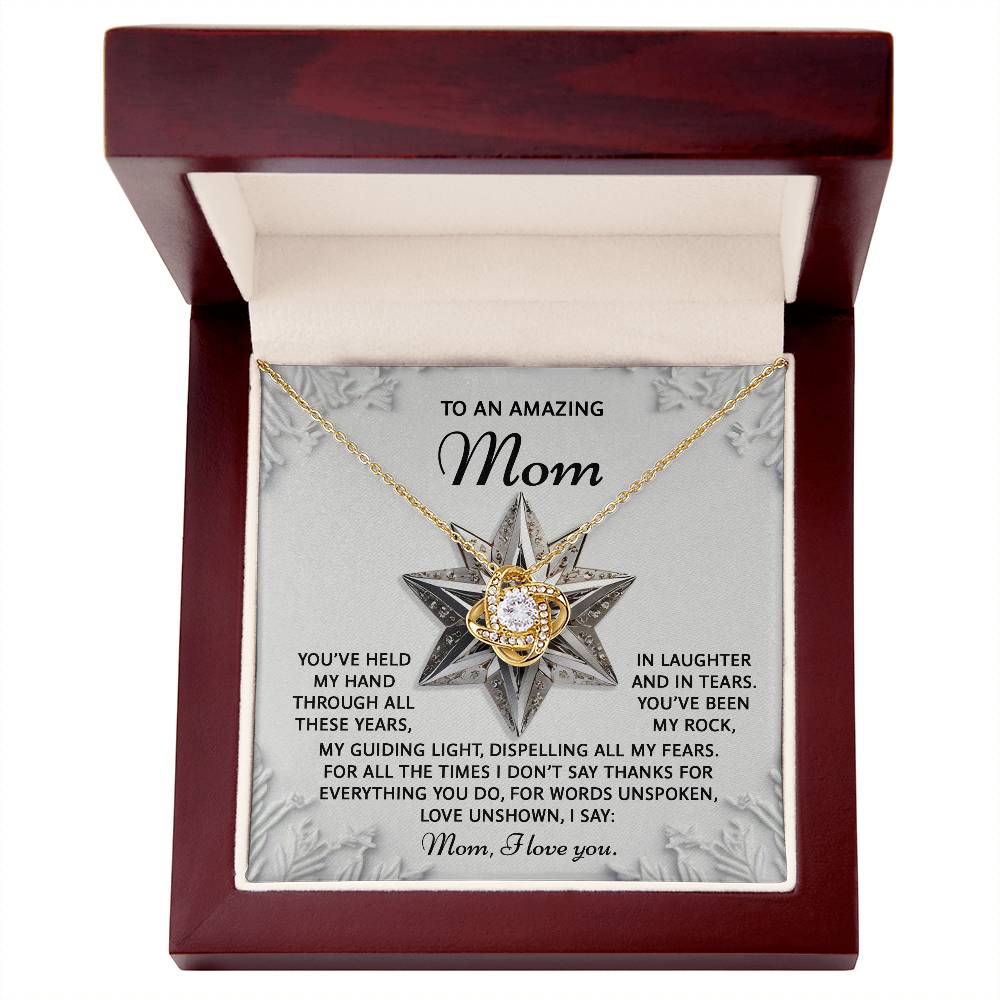 To My Amazing Mom-Love Unshown Necklace