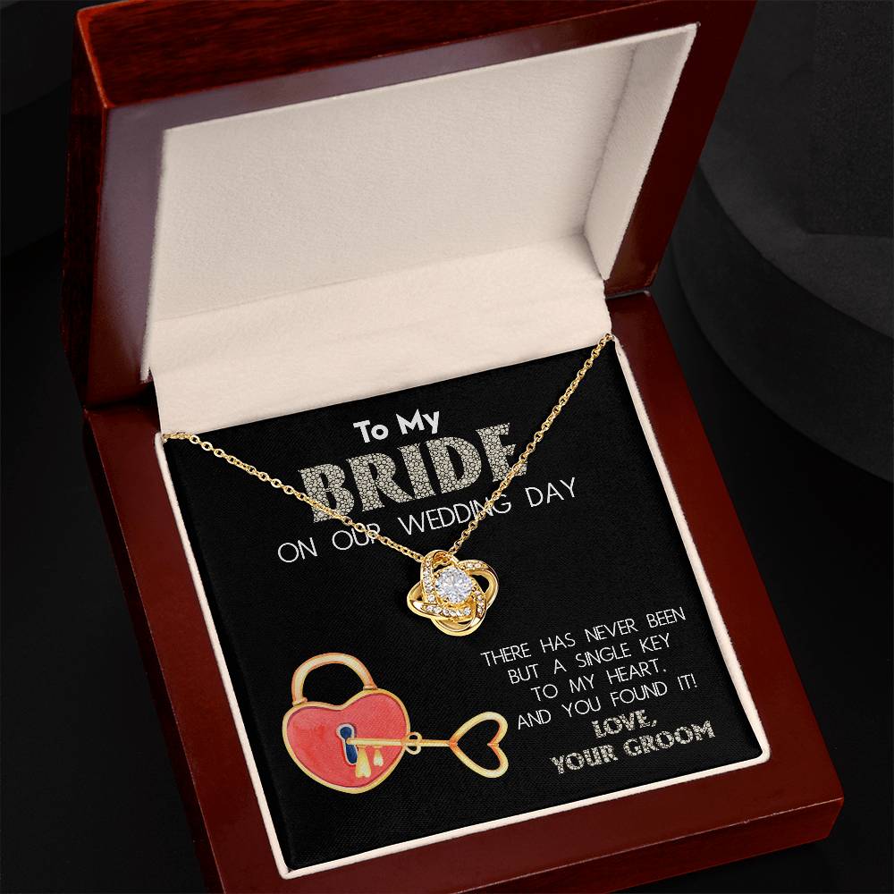 Bride-A Single Key Necklace