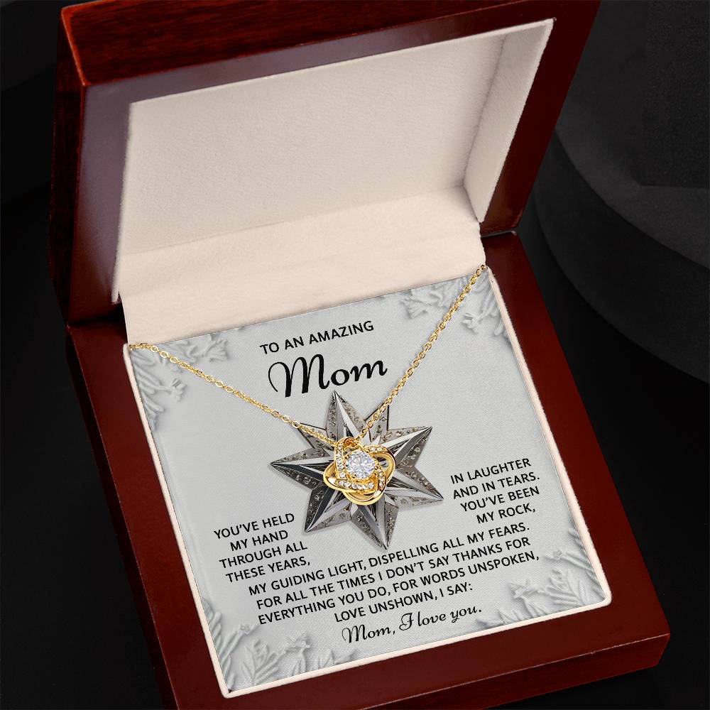 To My Amazing Mom-Love Unshown Necklace