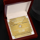 Wife-Golden Ticket Love Knot Necklace