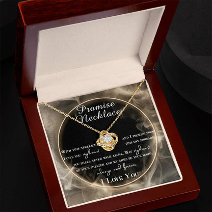 Wife-Promise Necklace Love Knot Necklace