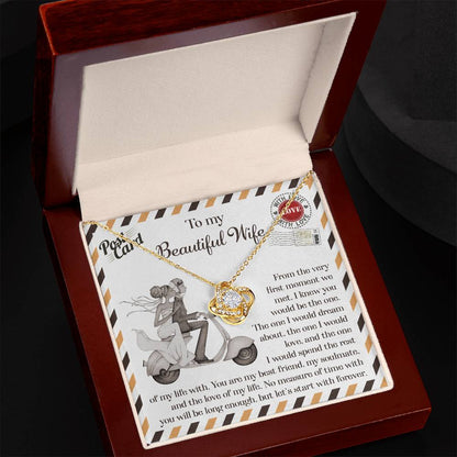 Wife-Be The One Love Knot Necklace