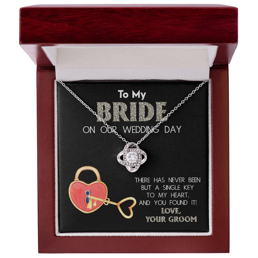 Bride-A Single Key Necklace