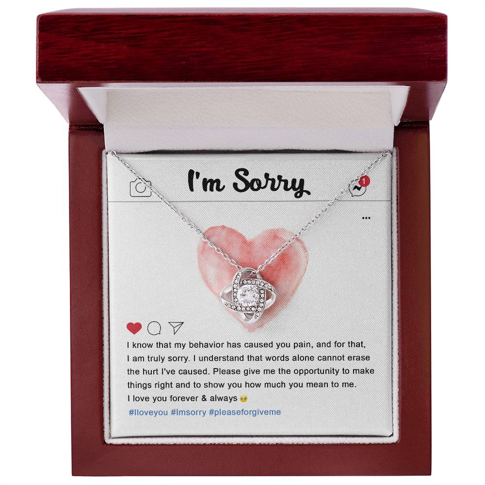 Sorry-Cannot Erase Necklace