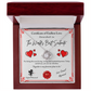 Love Certificate-Cupid Witnessed Love Knot Necklace