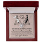 Wife-I'm Finally Home Love Knot Necklace