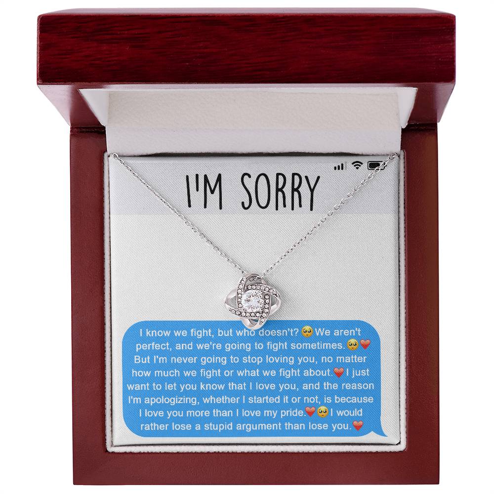 Sorry- For Our Stupid Argument - Necklace