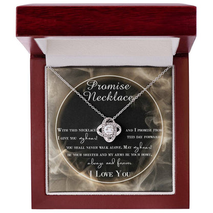 Wife-Promise Necklace Love Knot Necklace