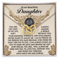Daughter, You Amaze Me Interlocking Hearts Necklace - Treasured Gift