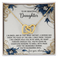 Daughter, Forever In My Arms Necklace - Gift of Affection