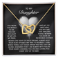 Daughter, Always In Your Heart Necklace - Keepsake Gift