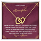 Daughter, Love Beyond Words Necklace - Gift for My Girl