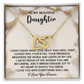 Daughter, Love In Your Eyes Necklace - Gift of Love