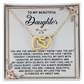 Daughter, My Sweet Girl Interlocking Hearts Necklace - Love Gift