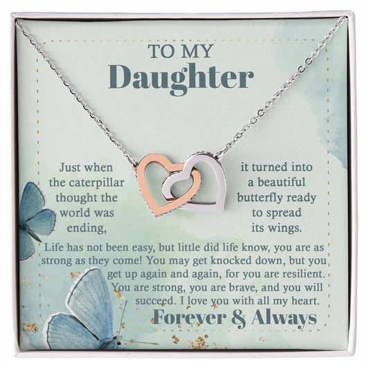 Daughter-Beautiful Butterfly Necklace