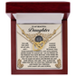 Daughter, You Amaze Me Interlocking Hearts Necklace - Treasured Gift