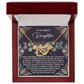 Daughter, Always In My Heart Interlocking Necklace - Love Gift