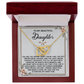 Daughter, My Sweet Girl Interlocking Hearts Necklace - Love Gift