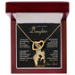 Daughter-Be My Princess Interlocking Hearts Necklace