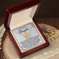Daughter, My Sweet Girl Interlocking Hearts Necklace - Love Gift