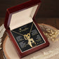 Daughter-Be My Princess Interlocking Hearts Necklace