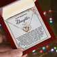 Daughter, My Sweet Girl Interlocking Hearts Necklace - Love Gift