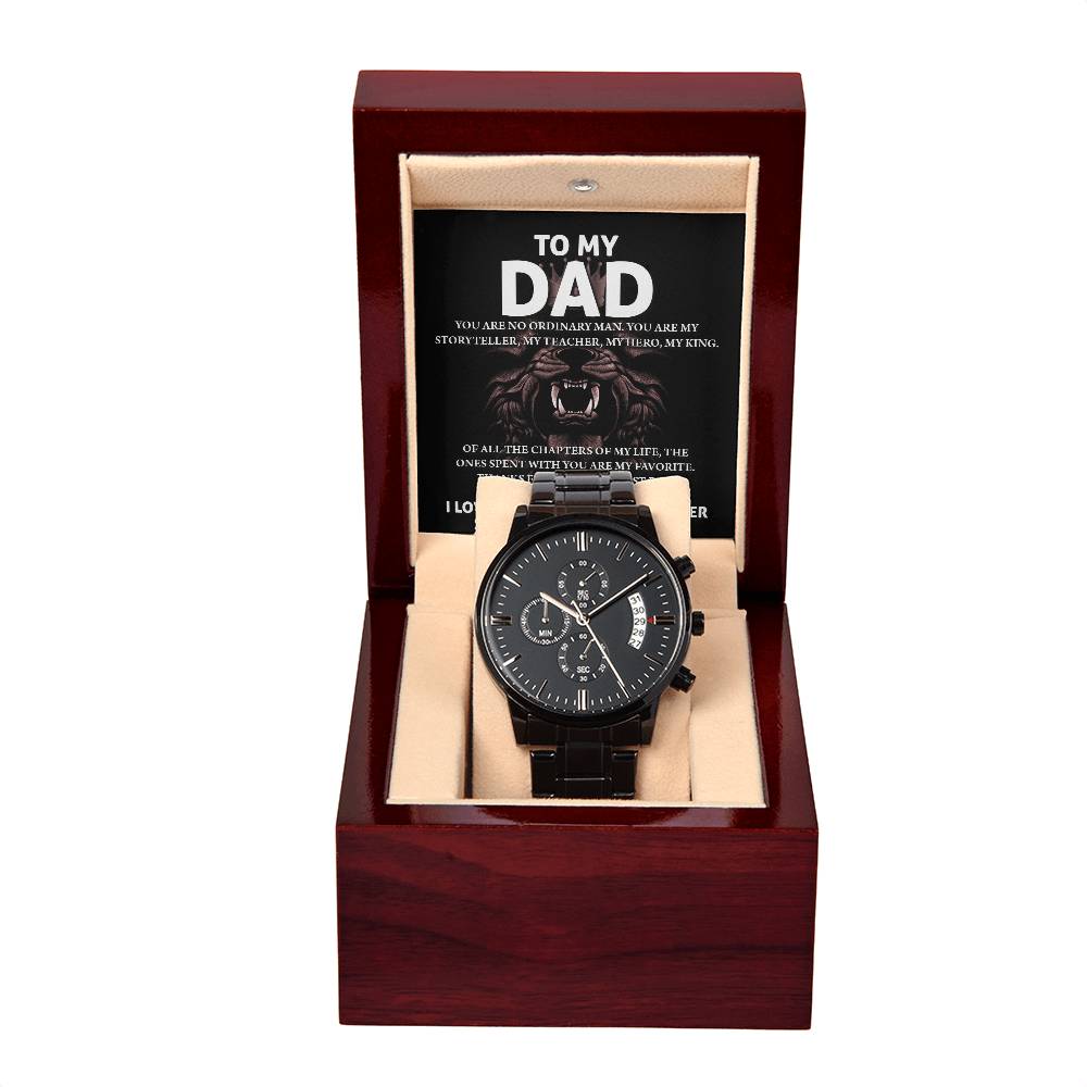 Dad-My Storyteller-Metal Chronograph Watch