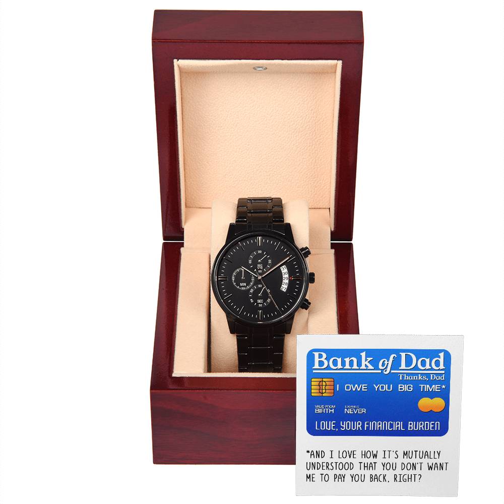 Dad-Bank Of Dad-Metal Chronograph Watch