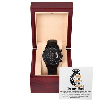 Dad-The Legend-Metal Chronograph Watch