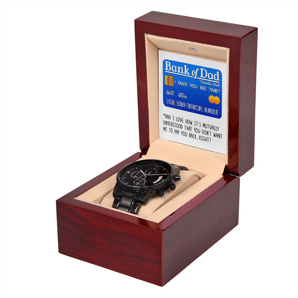 Dad-Bank Of Dad-Metal Chronograph Watch