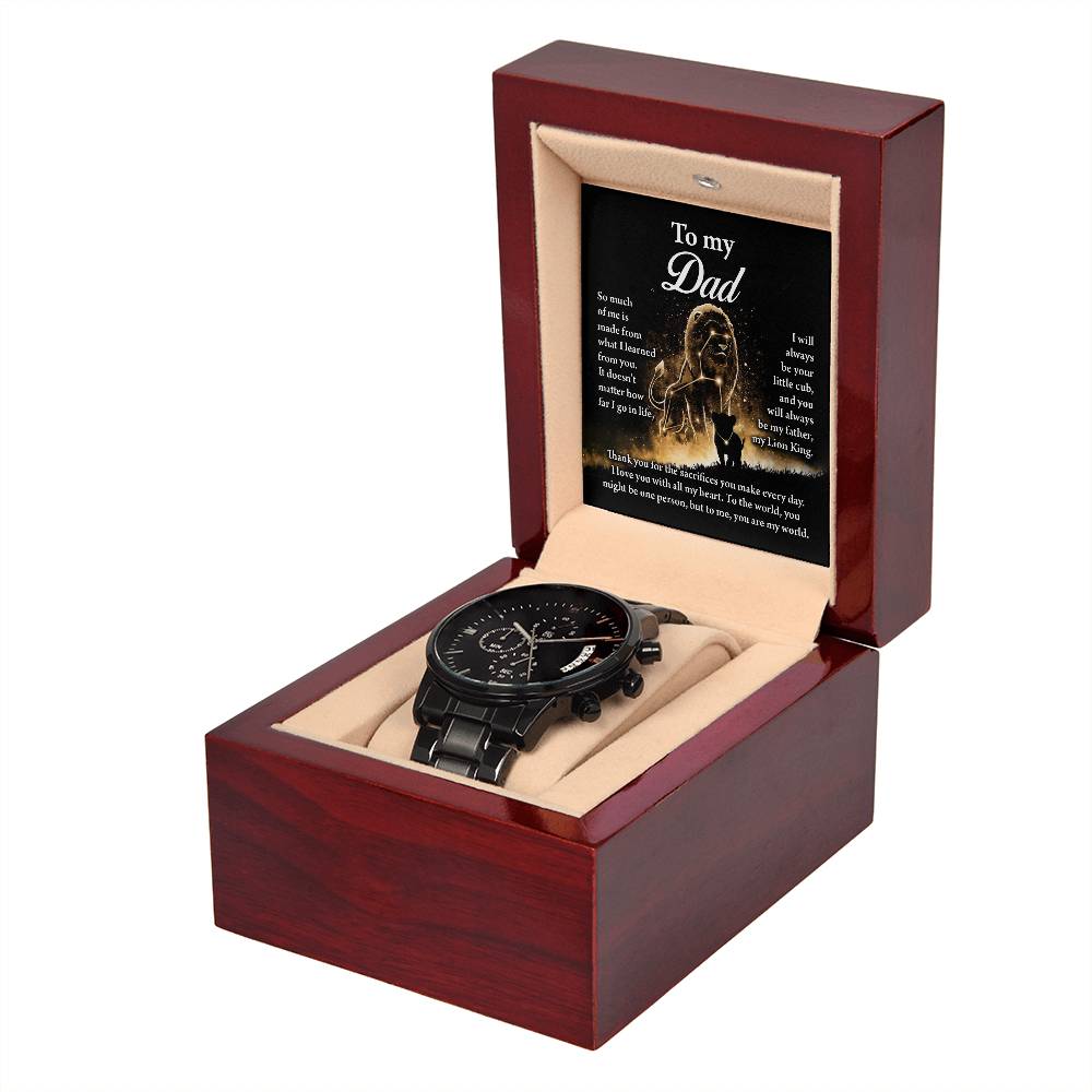 Dad-My Lion King-Metal Chronograph Watch