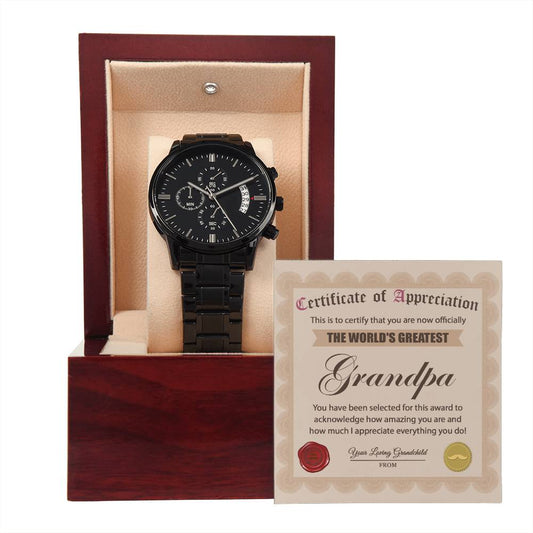 Grandpa-Everything You Do-Metal Chronograph Watch