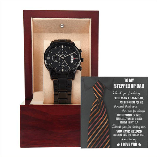 Stepdad-Into The Person-Metal Chronograph Watch