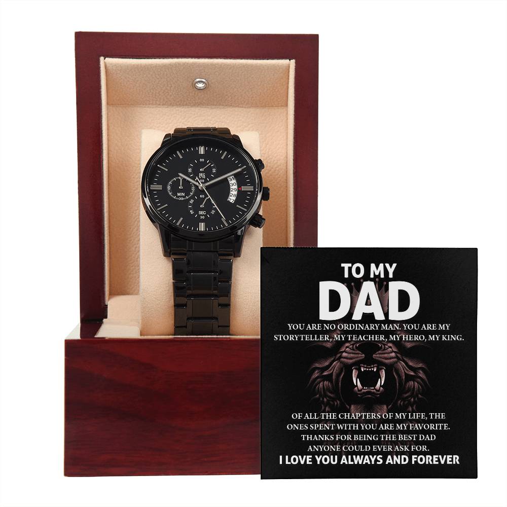 Dad-My Storyteller-Metal Chronograph Watch