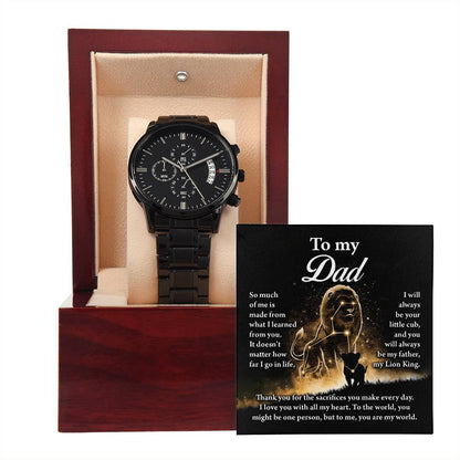 Dad-My Lion King-Metal Chronograph Watch