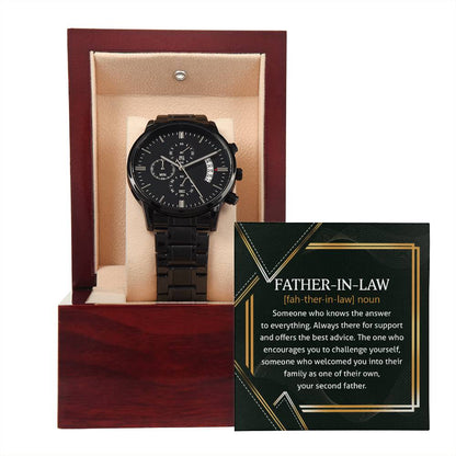 Father-in-Law-Challenge Yourself-Metal Chronograph Watch