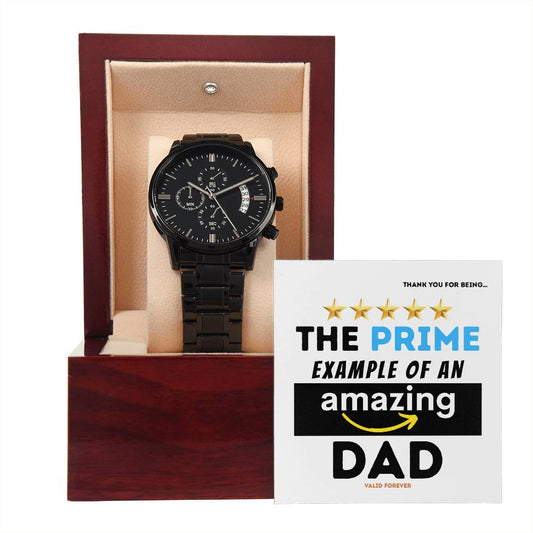 Dad-The Prime Example-Metal Chronograph Watch