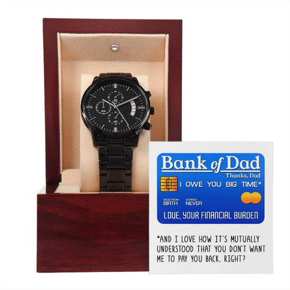 Dad-Bank Of Dad-Metal Chronograph Watch