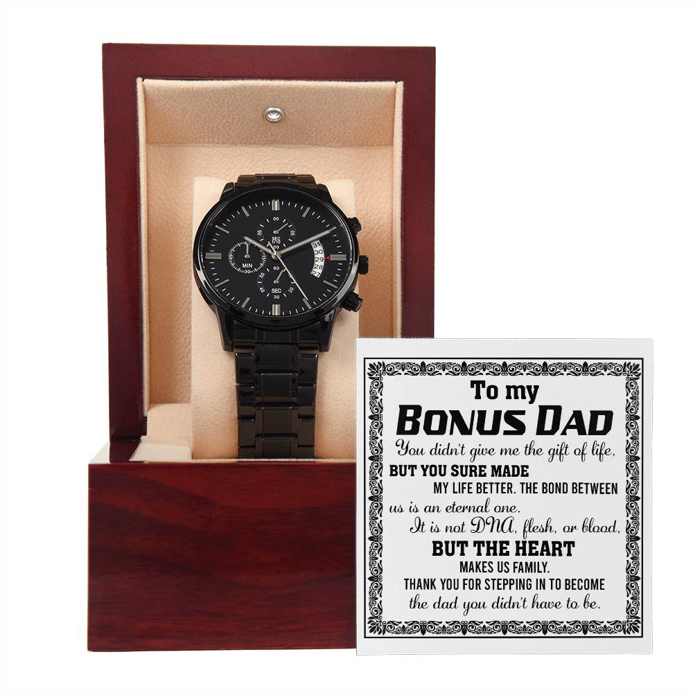 Bonus Dad-Gift Of Life-Metal Chronograph Watch