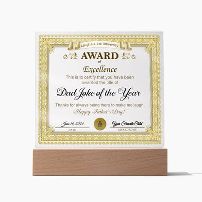 Dad-Award of Excellence-Acrylic Plaque