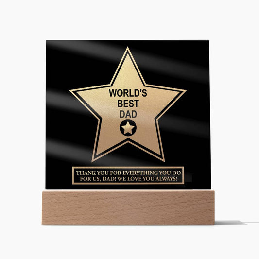 Dad-World_s Best Dad-Acrylic Plaque