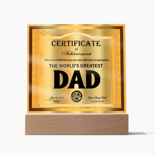 Dad-Officially Recognized As-Acrylic Plaque