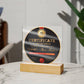 Dad-The Best Father-Circle Acrylic Plaque