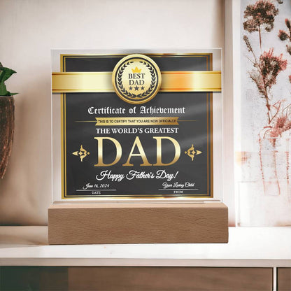 Dad-Your Loving Child-Acrylic Plaque