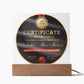 Dad-The Best Father-Circle Acrylic Plaque