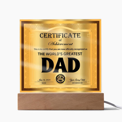 Dad-Officially Recognized As-Acrylic Plaque