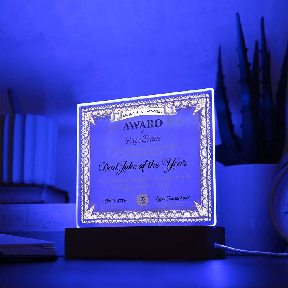 Dad-Award of Excellence-Acrylic Plaque