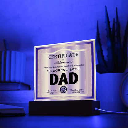 Dad-Officially Recognized As-Acrylic Plaque