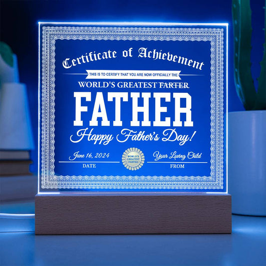 Dad-World_s Greatest Farter-Acrylic Plaque